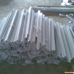 铝箔挤塑复合风管的施工现场